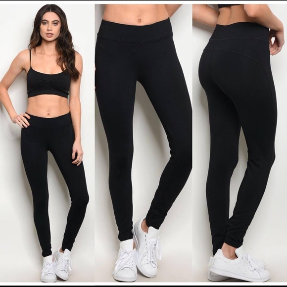 Popular Basics Pants - LAST ONE! New Black Athletic Leggings
